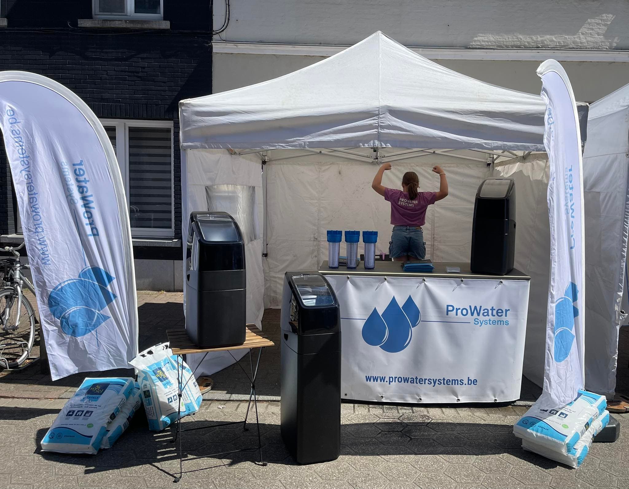 ProWater Systems-stand met waterontharders